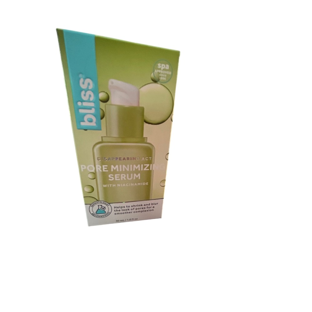Bliss‎ Disappearing Act Pore Minimizing Serum with Niacinamide 1oz 30ml New